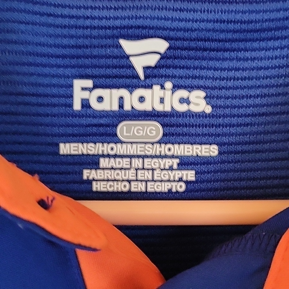 FANATICS blue and orange Florida gators football polo shirt Size Large - Picture 3 of 6